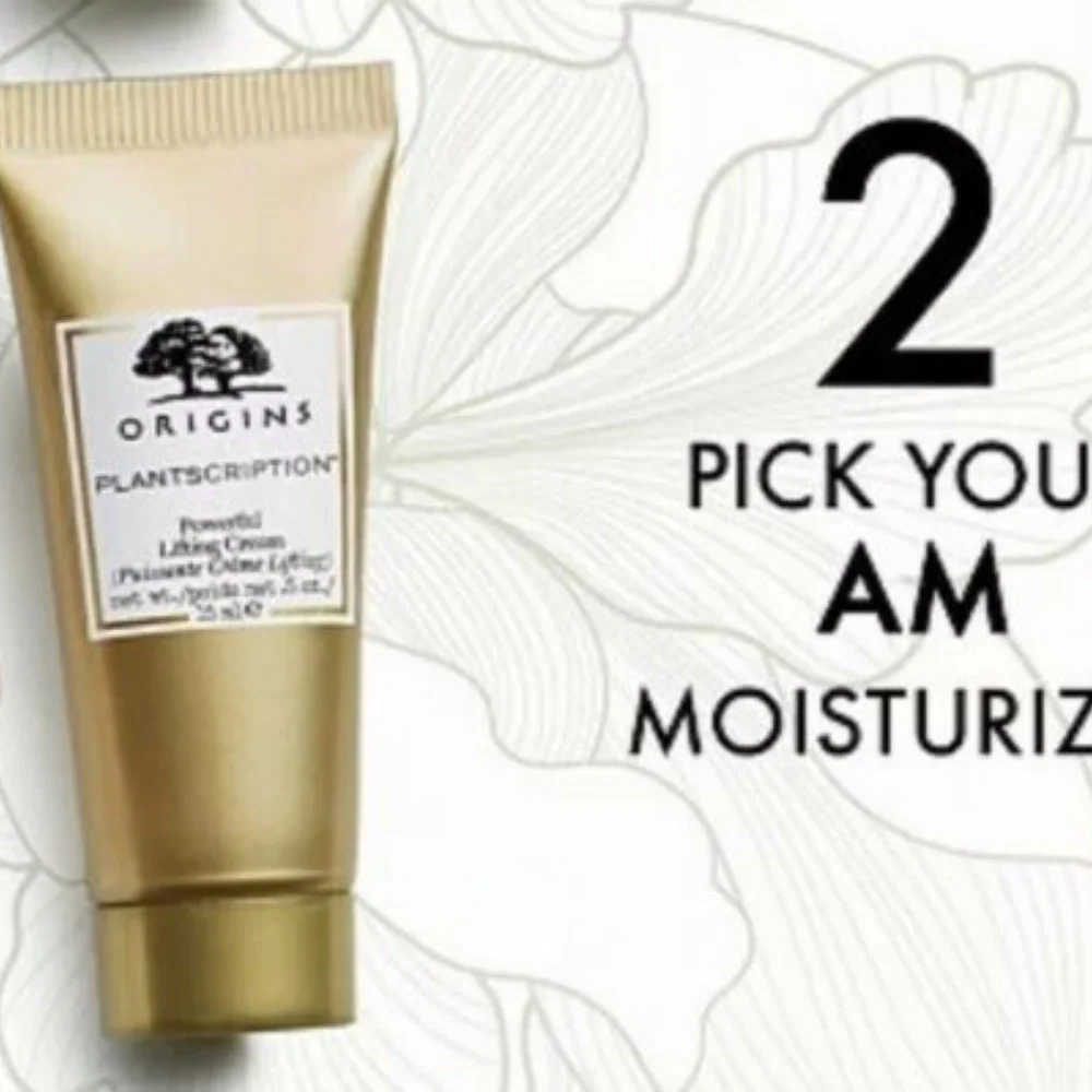 ORIGINS 4p Plantscription Age Repair Skincare Cleanser AM PM Moisturizer NIP $40